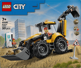 LEGO® City Yellow Backhoe Loader - Construction Toy 60480 - Phillips Hobbies