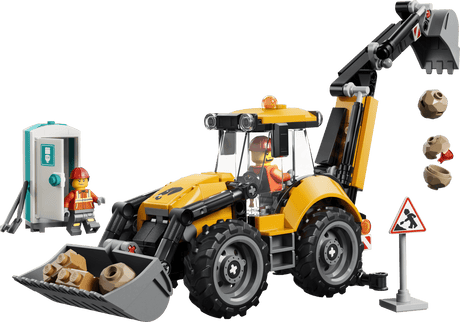 LEGO® City Yellow Backhoe Loader - Construction Toy 60480 - Phillips Hobbies