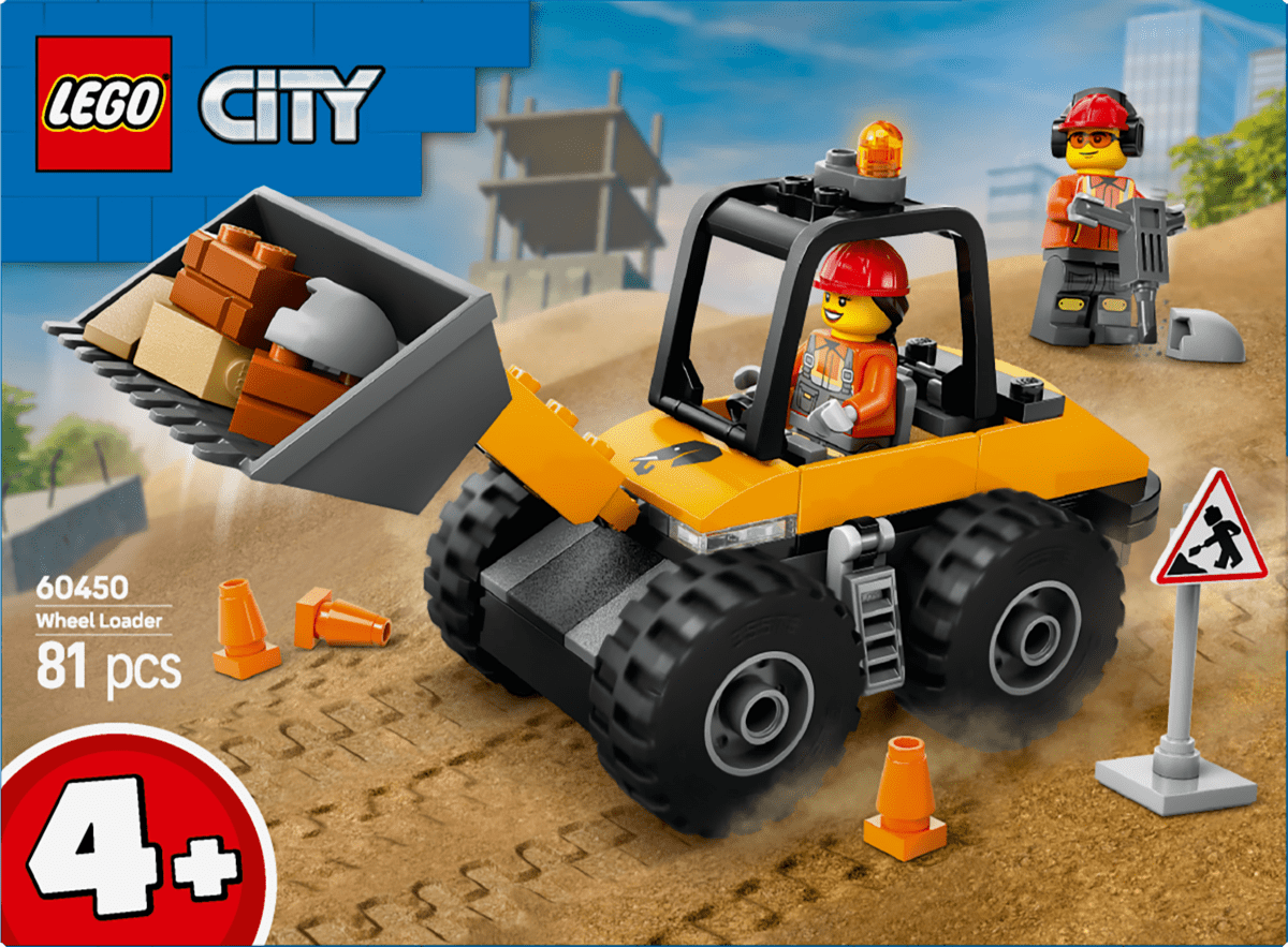 LEGO City Yellow Construction Wheel Loader 60450 - Phillips Hobbies