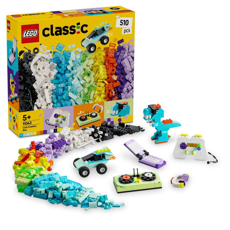 LEGO® Classic Cool Creative Box, Colourful Building Bricks Toy 11043 - Phillips Hobbies