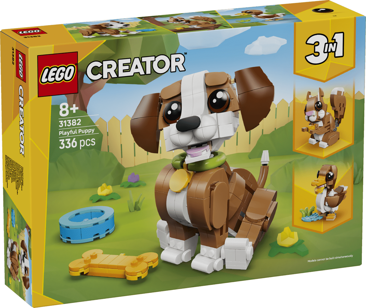 LEGO® Creator 3 in 1 Cute Animals: Playful Puppy Dog 31382 - Phillips Hobbies