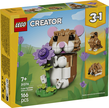 LEGO® Creator 3 in 1 Cute Hamster with a Flower Toy 31376 - Phillips Hobbies