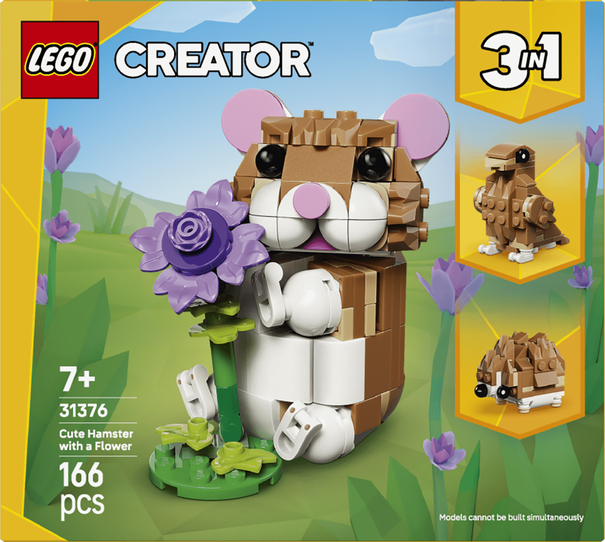 LEGO® Creator 3 in 1 Cute Hamster with a Flower Toy 31376 - Phillips Hobbies