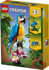LEGO Creator 3 in 1 Exotic Parrot Animals Building Toy 31136 - Phillips Hobbies