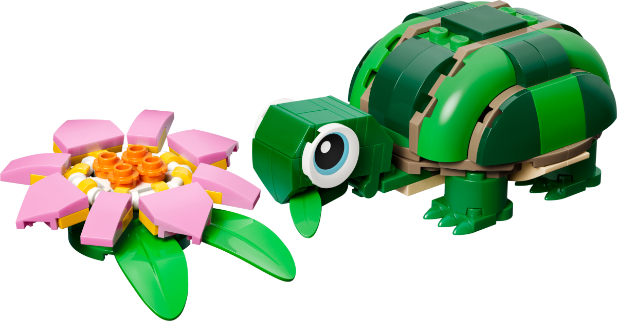 LEGO® Creator 3 in 1 Turtle with a Water Lily Flower 31377 - Phillips Hobbies