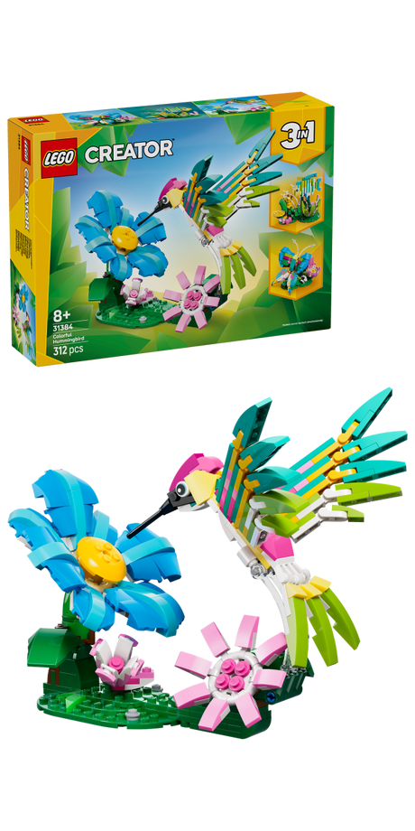 LEGO® Creator 3 in1 Wild Animals: Colourful Hummingbird Decor 31384 - Phillips Hobbies