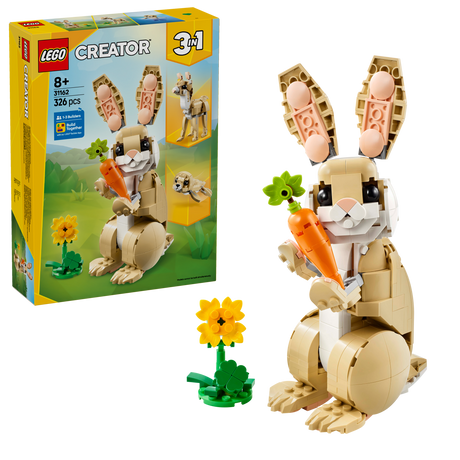 LEGO® Creator 3in1 Cute Bunny Toy Animal Playset 31162 - Phillips Hobbies