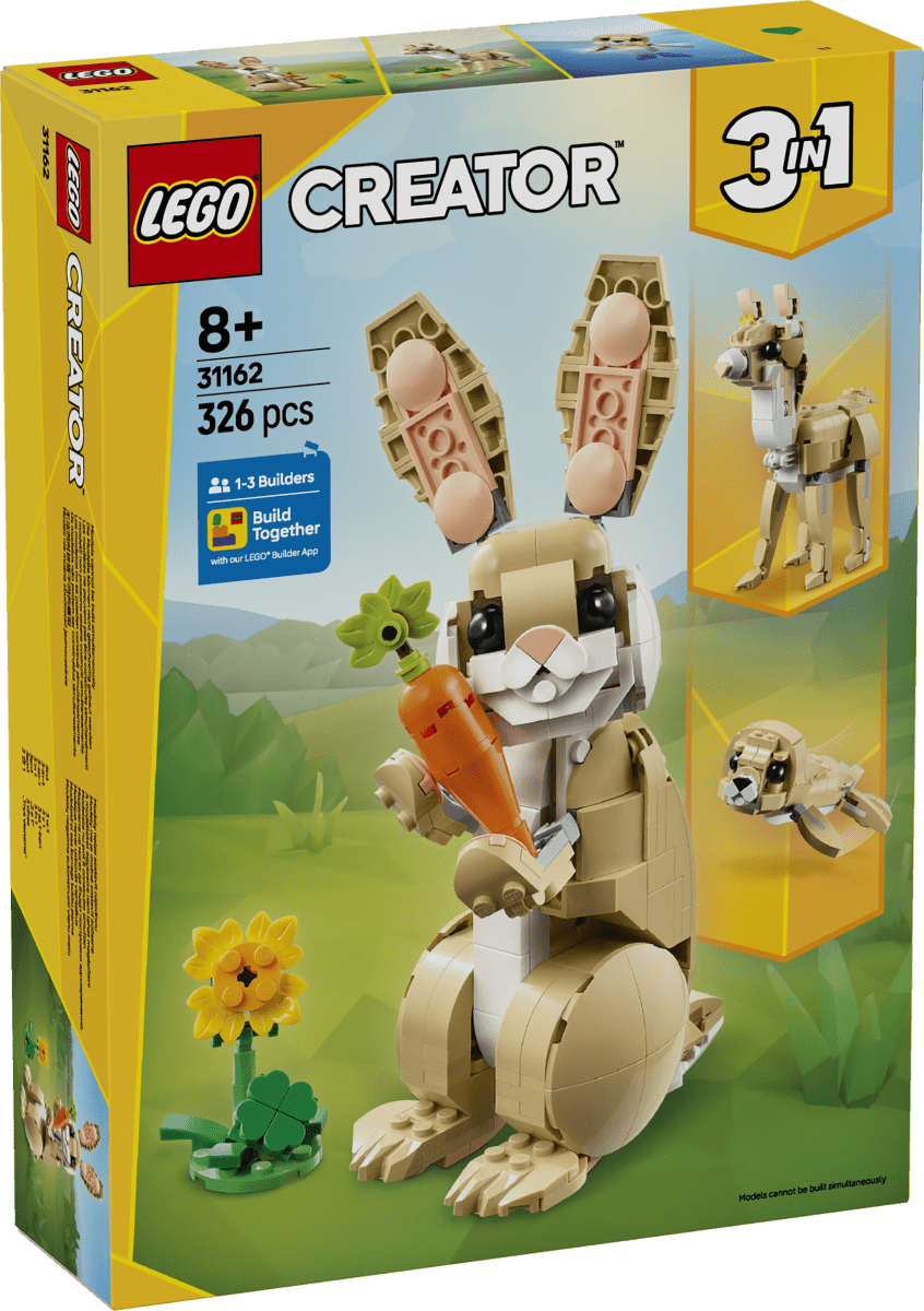 LEGO® Creator 3in1 Cute Bunny Toy Animal Playset 31162 - Phillips Hobbies