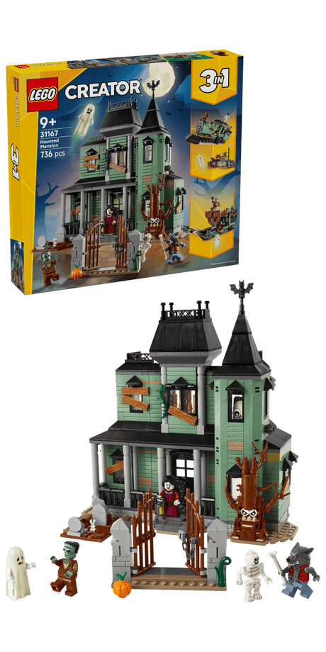 LEGO Creator 3in1 Haunted Mansion House Building Toy 31167 - Phillips Hobbies