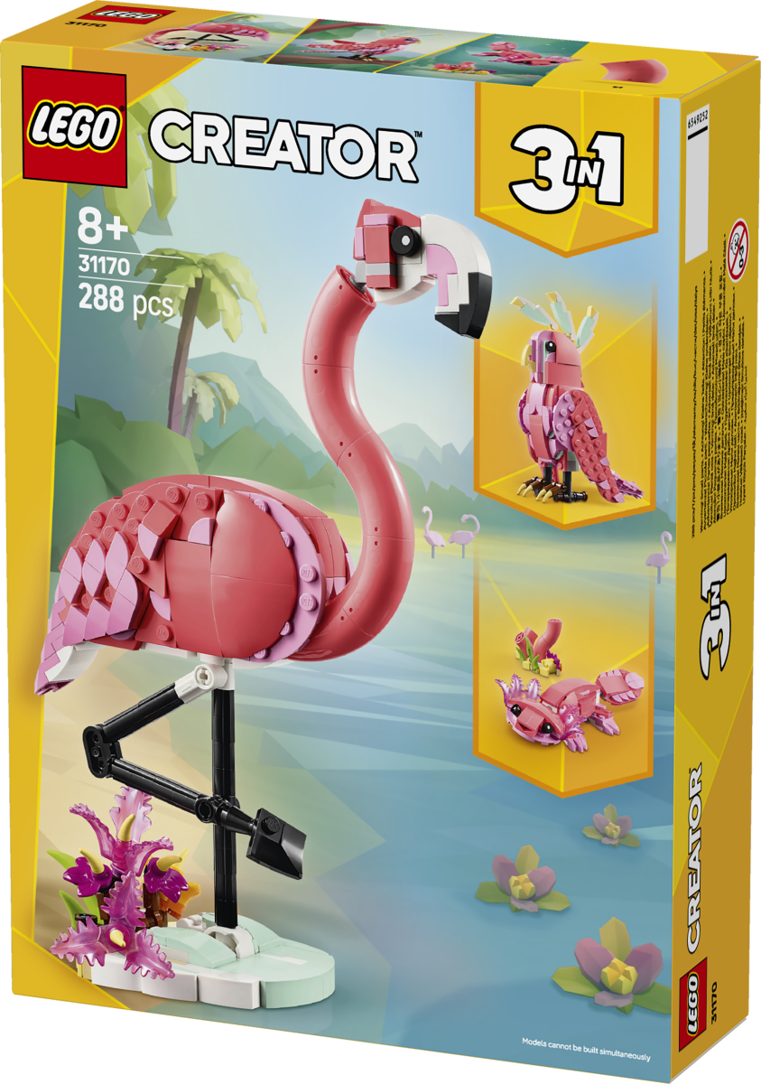 LEGO® Creator 3in1 Wild Animals: Pink Flamingo Animal Toy Playset 31170 - Phillips Hobbies