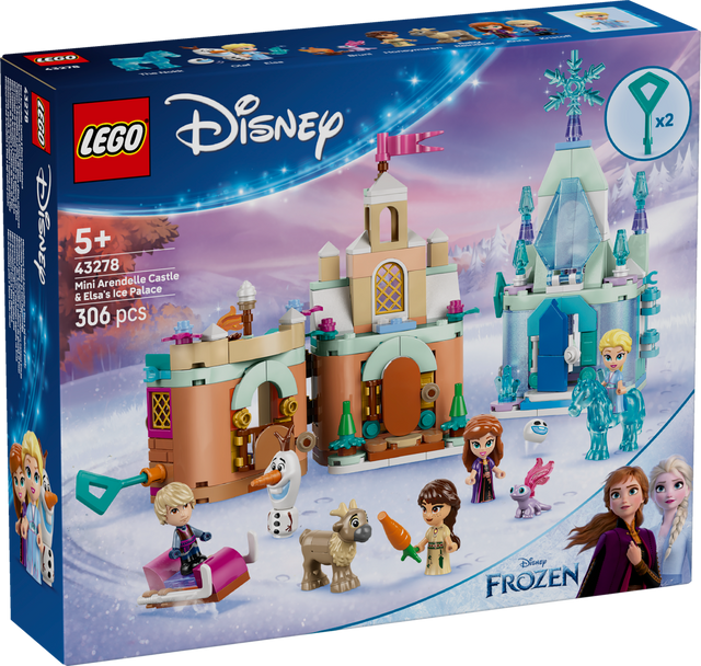 LEGO Disney Frozen Mini Arendelle Castle & Elsa’s Ice Palace 43278 - Phillips Hobbies
