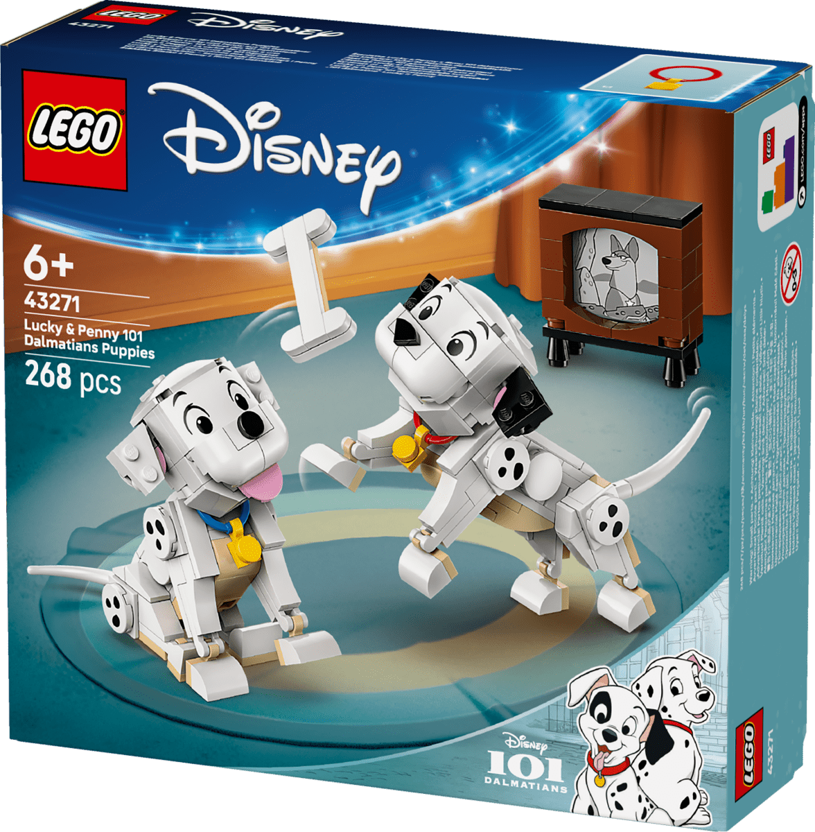 LEGO® Disney Lucky & Penny 101 Dalmatians Puppies Building Toy 43271 - Phillips Hobbies