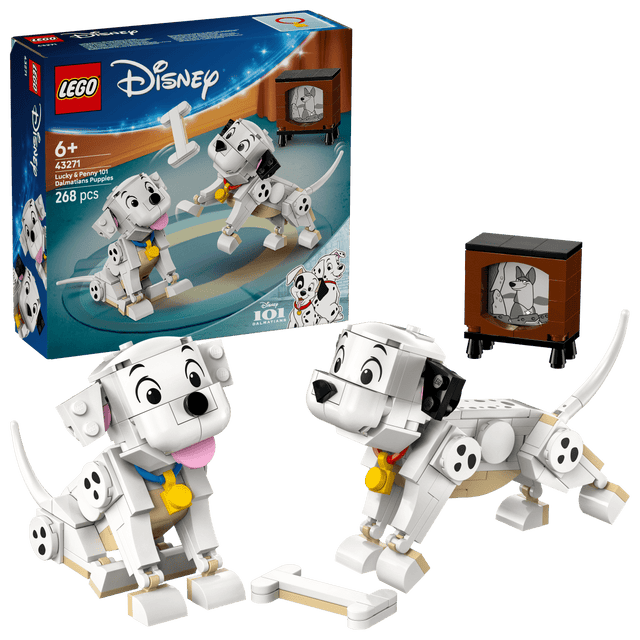 LEGO® Disney Lucky & Penny 101 Dalmatians Puppies Building Toy 43271 - Phillips Hobbies