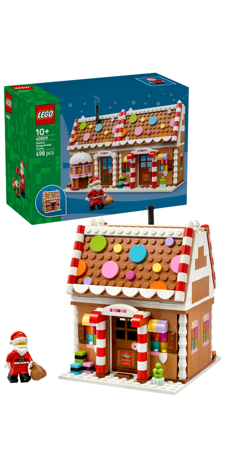 LEGO® Festive Gingerbread House Christmas Toy for Kids 40809 - Phillips Hobbies
