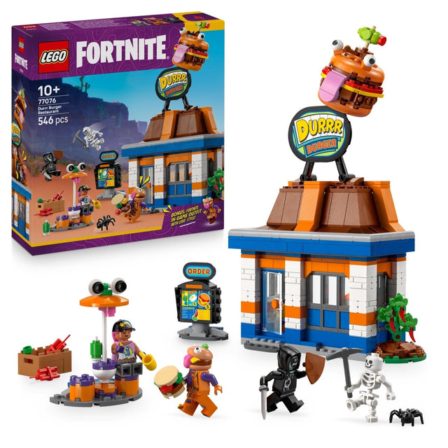 LEGO Fortnite Durrr Burger Restaurant Building Toy Set 77076 - Phillips Hobbies