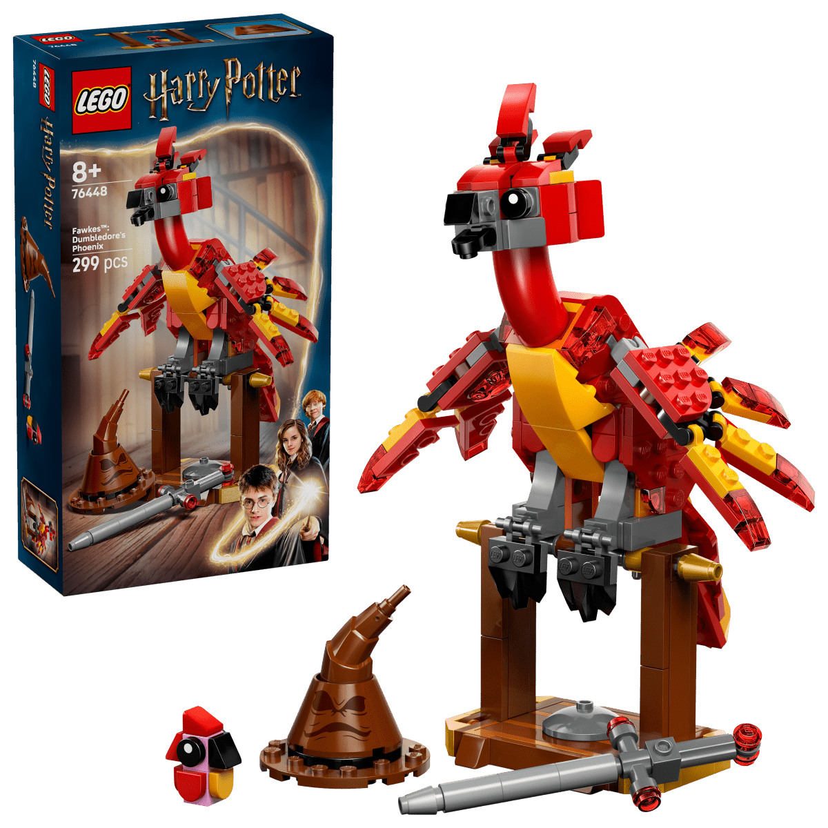 LEGO Harry Potter Fawkes: Dumbledore’s Phoenix Toy Set 76448 - Phillips Hobbies