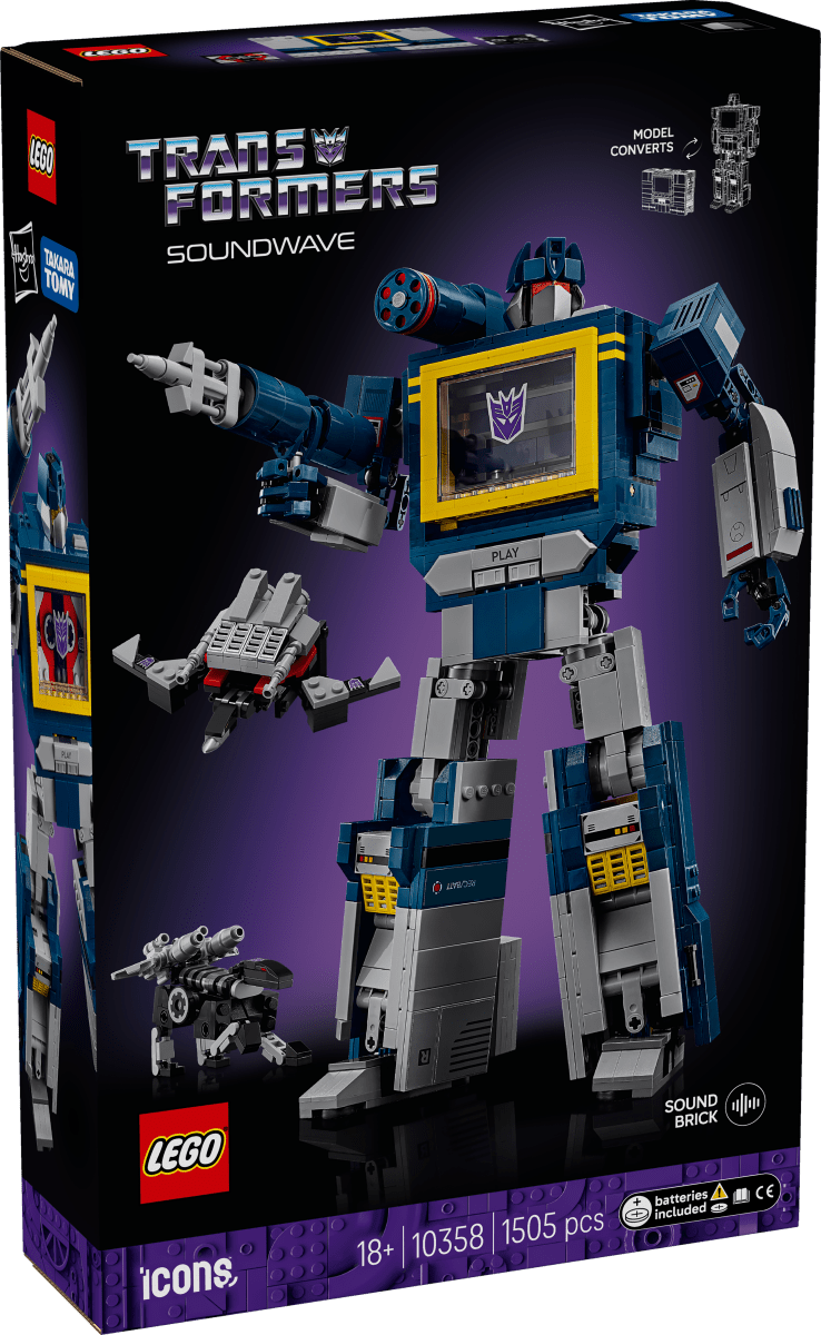 LEGO® Icons Transformers: Soundwave Model Kit Building Set for Adults 10358 - Phillips Hobbies