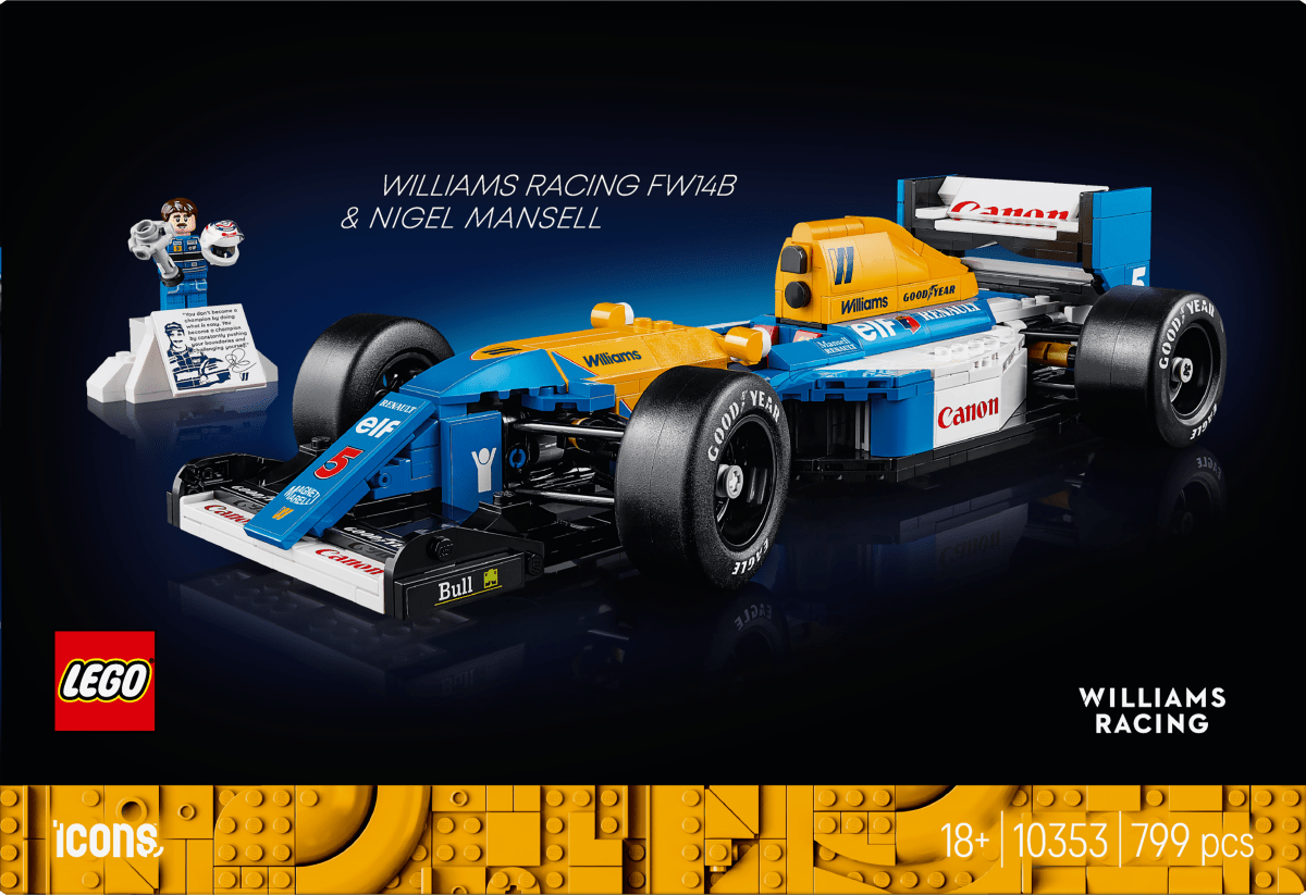 LEGO® Icons Williams Racing FW14B & Nigel Mansell Home Office Desk Decor 10353 - Phillips Hobbies