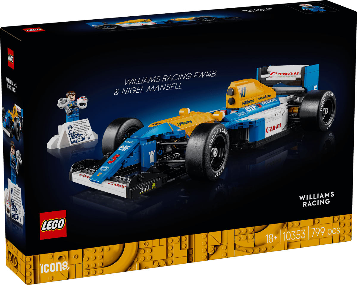 LEGO® Icons Williams Racing FW14B & Nigel Mansell Home Office Desk Decor 10353 - Phillips Hobbies