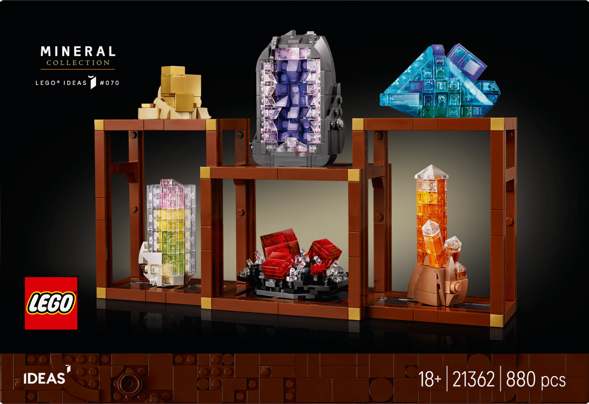 LEGO® Ideas Mineral Collection, Crystal Display Shelves, Living Room Decor 21362 - Phillips Hobbies