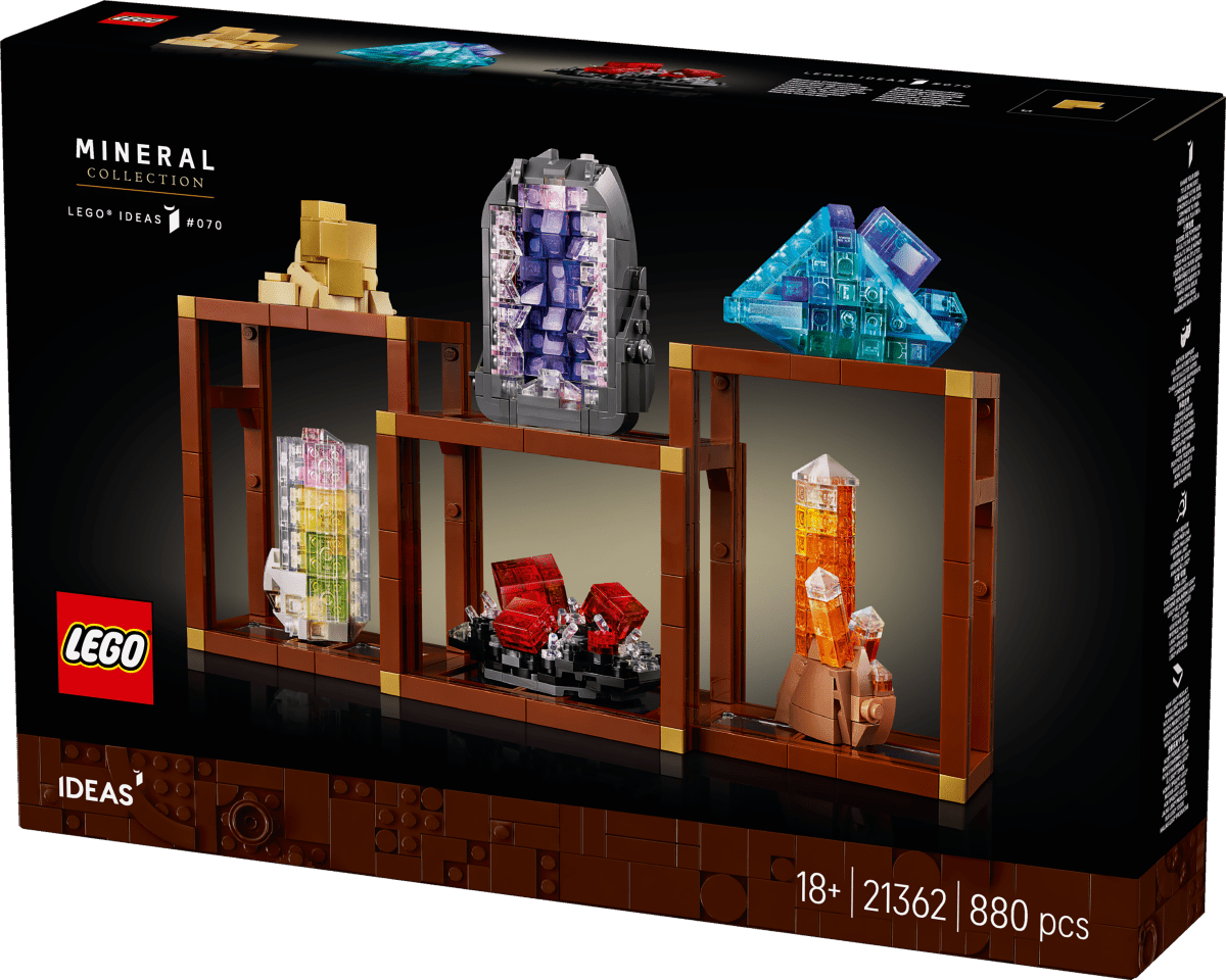 LEGO® Ideas Mineral Collection, Crystal Display Shelves, Living Room Decor 21362 - Phillips Hobbies