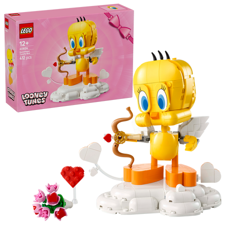 LEGO® Looney Tunes™ Sweetheart Tweety Bird Figure Display Building Kit 40824 - Phillips Hobbies