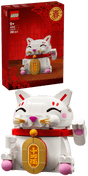 LEGO® Lucky Cat Good Luck Decor Piece Building Kit 40813 - Phillips Hobbies