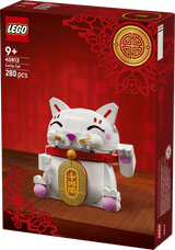 LEGO® Lucky Cat Good Luck Decor Piece Building Kit 40813 - Phillips Hobbies