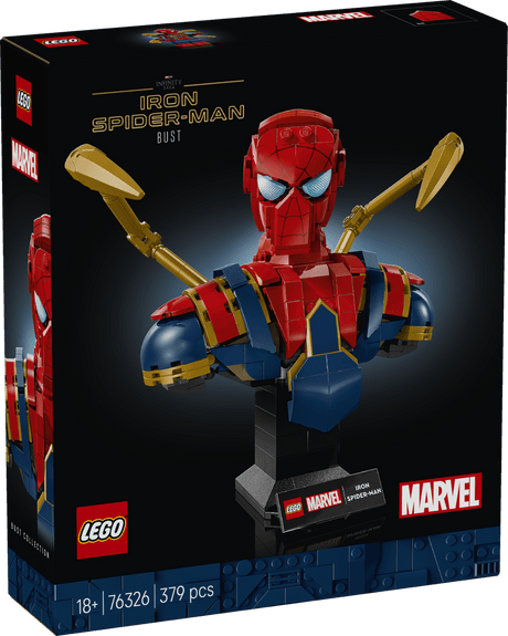 LEGO® Marvel Iron Spider - Man Bust Collectible Adult Building Set 76326 - Phillips Hobbies