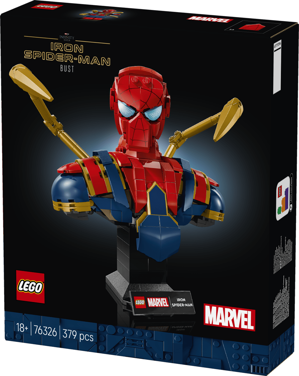LEGO® Marvel Iron Spider - Man Bust Collectible Adult Building Set 76326 - Phillips Hobbies