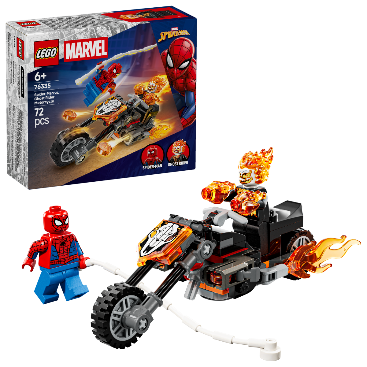 LEGO® Marvel Spider - Man vs. Ghost Rider Motorcycle 76335 - Phillips Hobbies