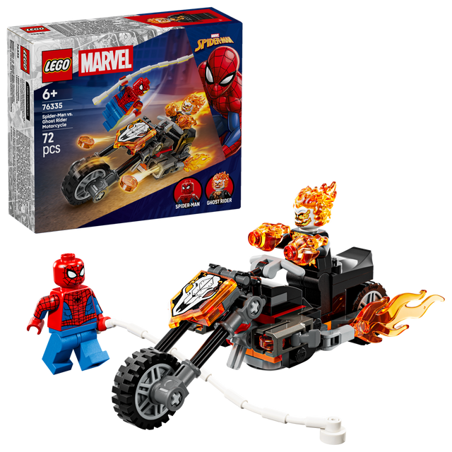 LEGO® Marvel Spider - Man vs. Ghost Rider Motorcycle 76335 - Phillips Hobbies