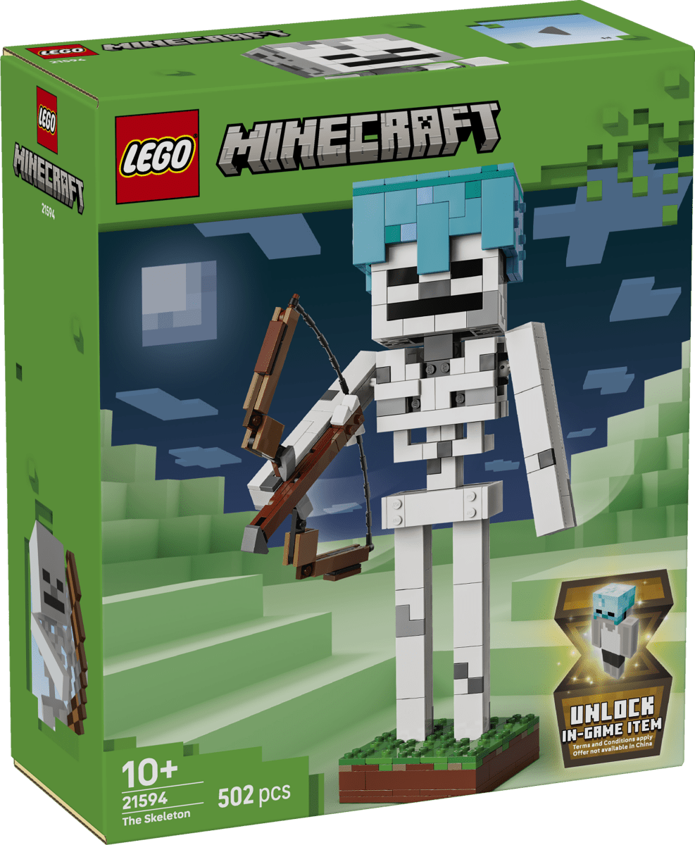 LEGO Minecraft The Skeleton Figure Toy - Gaming Decor 21594 - Phillips Hobbies