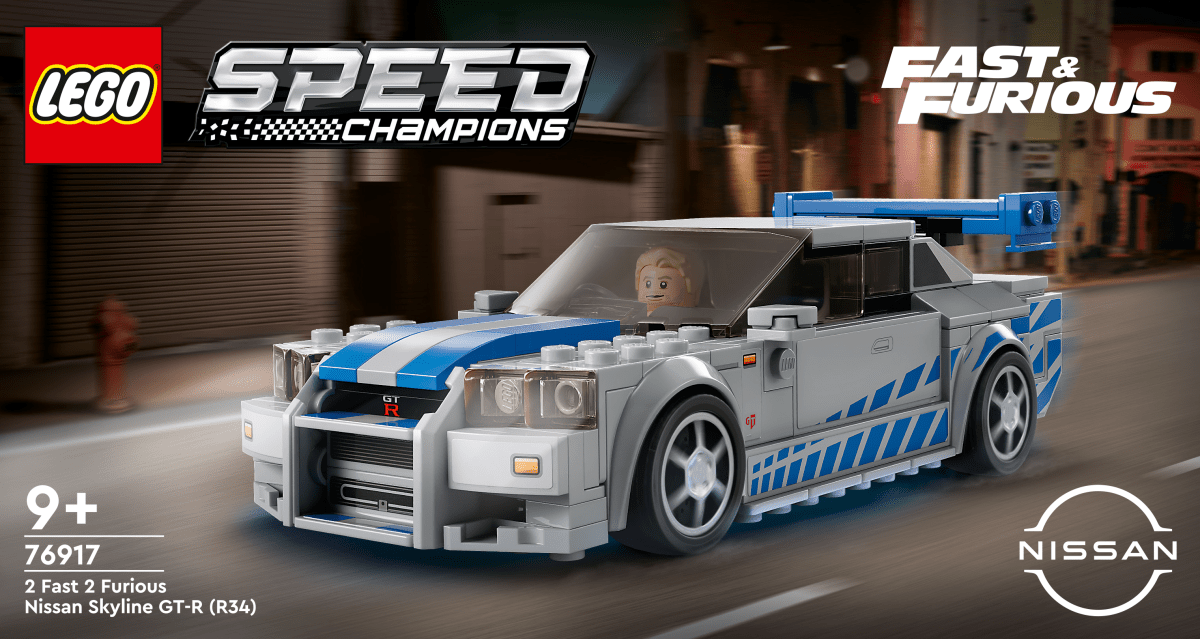 LEGO Speed Champions 2 Fast 2 Furious Nissan Skyline GT - R (R34) 76917 - Phillips Hobbies