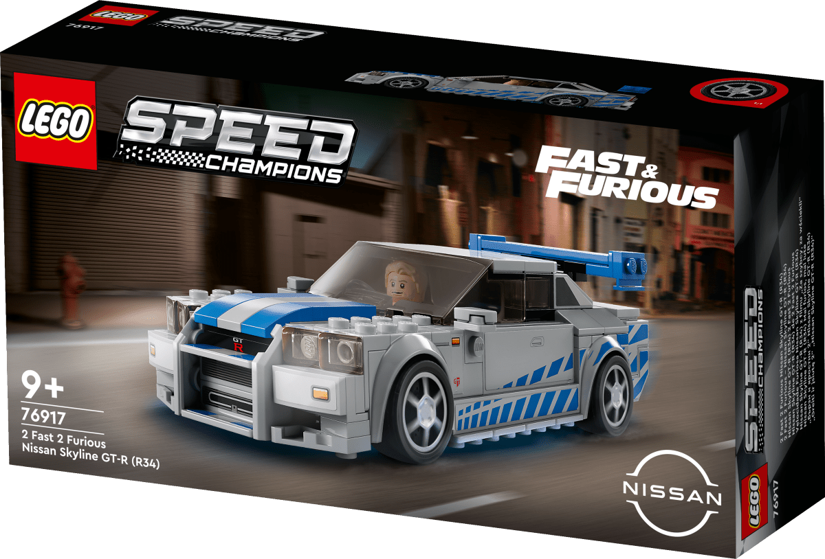 LEGO Speed Champions 2 Fast 2 Furious Nissan Skyline GT - R (R34) 76917 - Phillips Hobbies