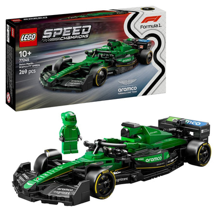 LEGO® Speed Champions Aston Martin Aramco F1® AMR24 Race Car Vehicle Set 77245 - Phillips Hobbies