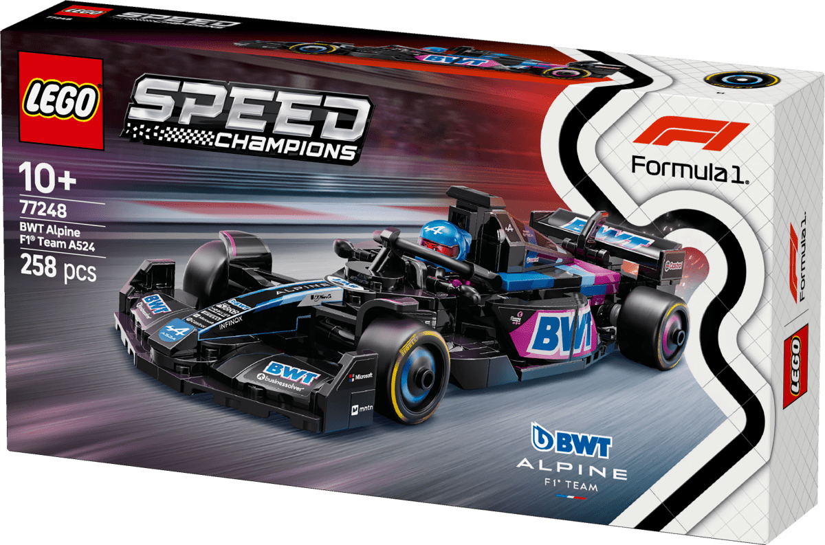 LEGO® Speed Champions BWT Alpine F1® Team A524 Race Car Toy Vehicle 77248 - Phillips Hobbies
