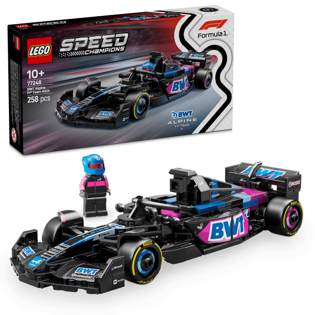 LEGO® Speed Champions BWT Alpine F1® Team A524 Race Car Toy Vehicle 77248 - Phillips Hobbies