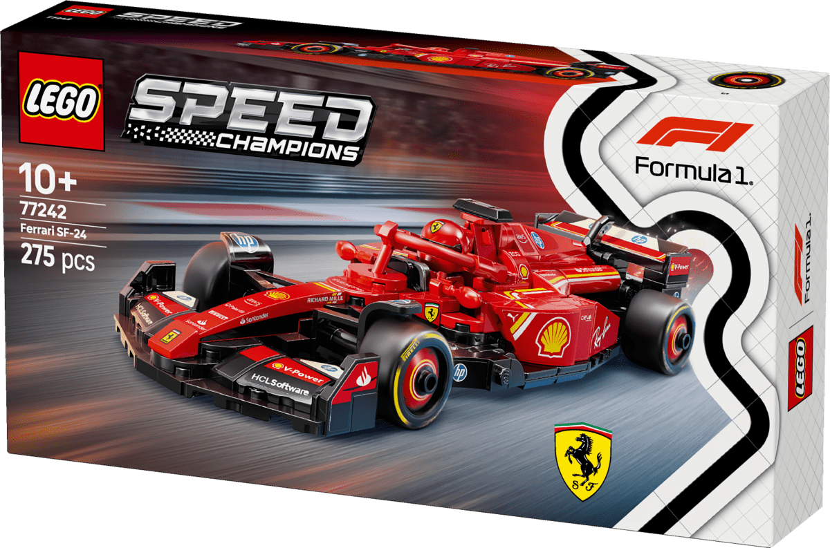 LEGO® Speed Champions Ferrari SF - 24 F1® Race Car Driver Set 77242 - Phillips Hobbies