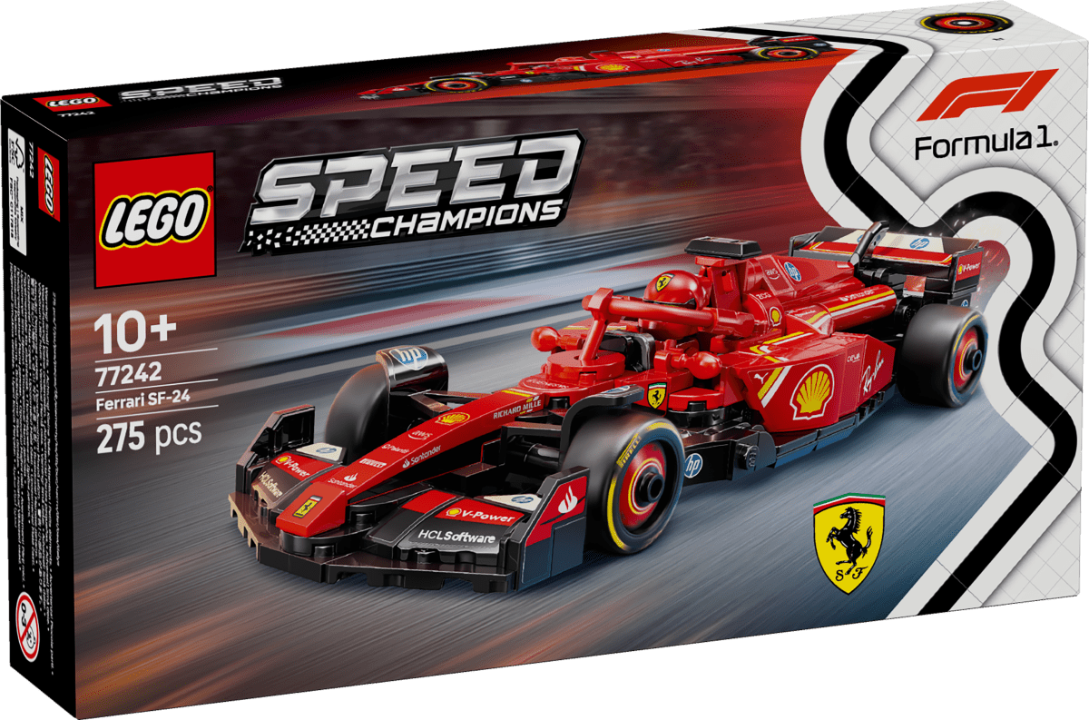 LEGO® Speed Champions Ferrari SF - 24 F1® Race Car Driver Set 77242 - Phillips Hobbies