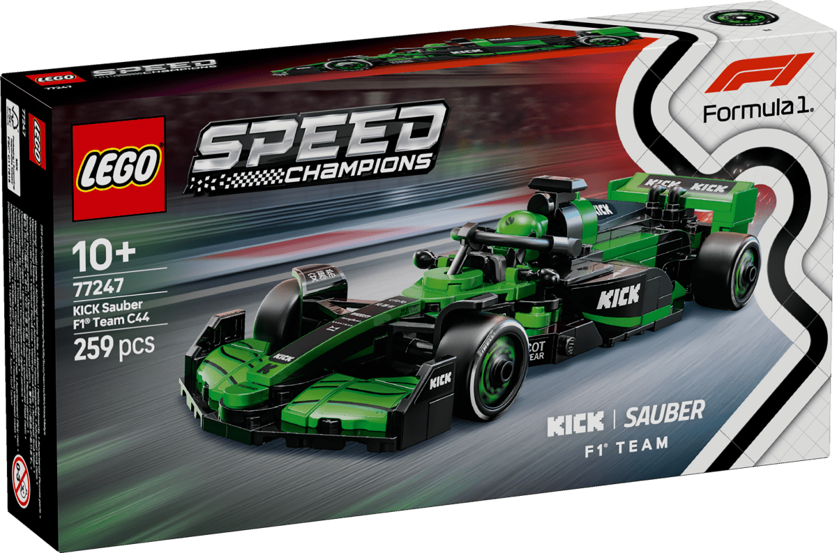 LEGO® Speed Champions KICK Sauber F1® Team C44 Race Car Toy Vehicle 77247 - Phillips Hobbies