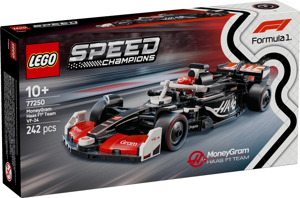 LEGO® Speed Champions MoneyGram Haas F1® Team VF - 24 Race Car Toy Vehicle 77250 - Phillips Hobbies