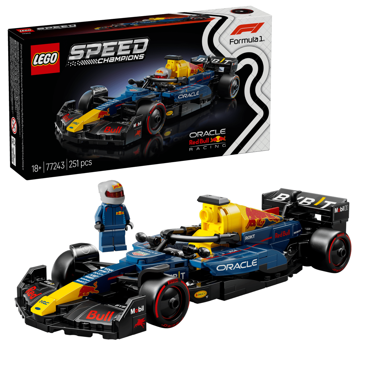 LEGO Speed Champions Oracle Red Bull Racing RB20 F1® Race Car 77243 - Phillips Hobbies