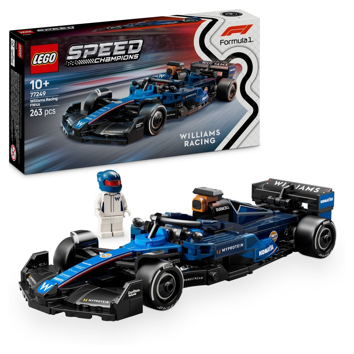 LEGO® Speed Champions Williams Racing FW46 F1® Race Car Vehicle Set 77249 - Phillips Hobbies