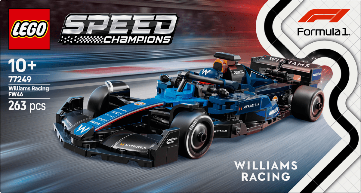 LEGO® Speed Champions Williams Racing FW46 F1® Race Car Vehicle Set 77249 - Phillips Hobbies