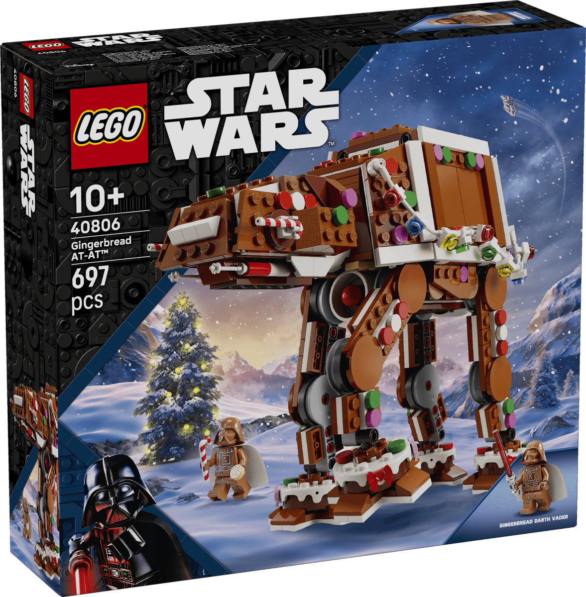 LEGO® Star Wars™ Gingerbread AT-AT™ Walker, Christmas Craft Building Set 40806 - Phillips Hobbies