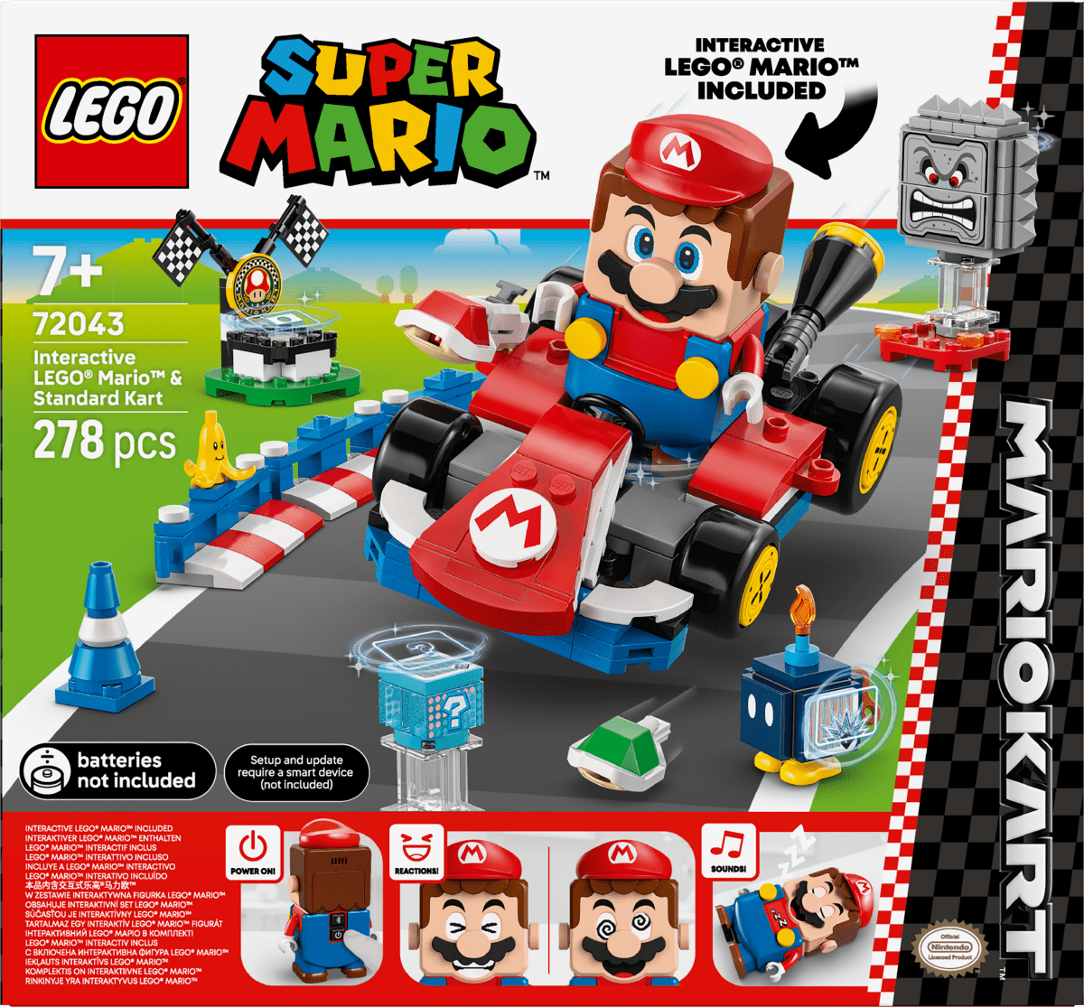 LEGO® Super Mario™: Mario Kart™ – Interactive LEGO® Mario™ & Standard Kart 72043 - Phillips Hobbies