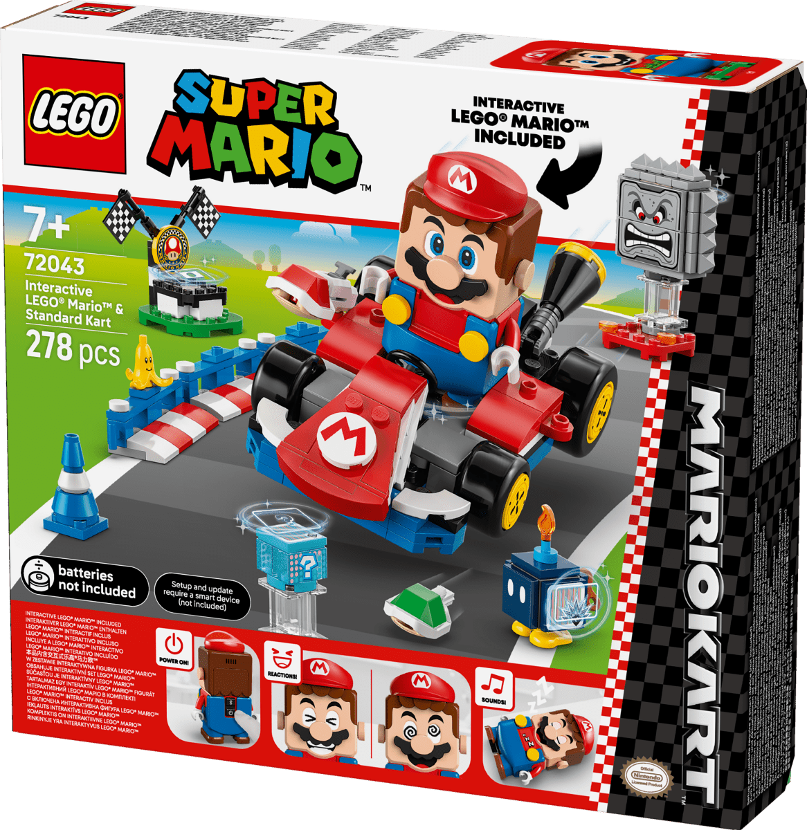 LEGO® Super Mario™: Mario Kart™ – Interactive LEGO® Mario™ & Standard Kart 72043 - Phillips Hobbies