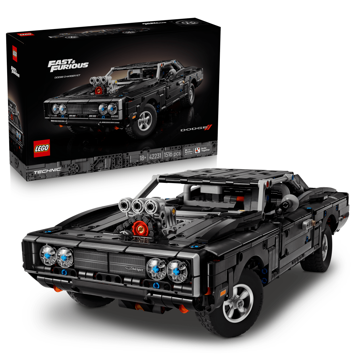 LEGO® Technic Fast and Furious Dodge Charger R/T Car 42231 - Phillips Hobbies