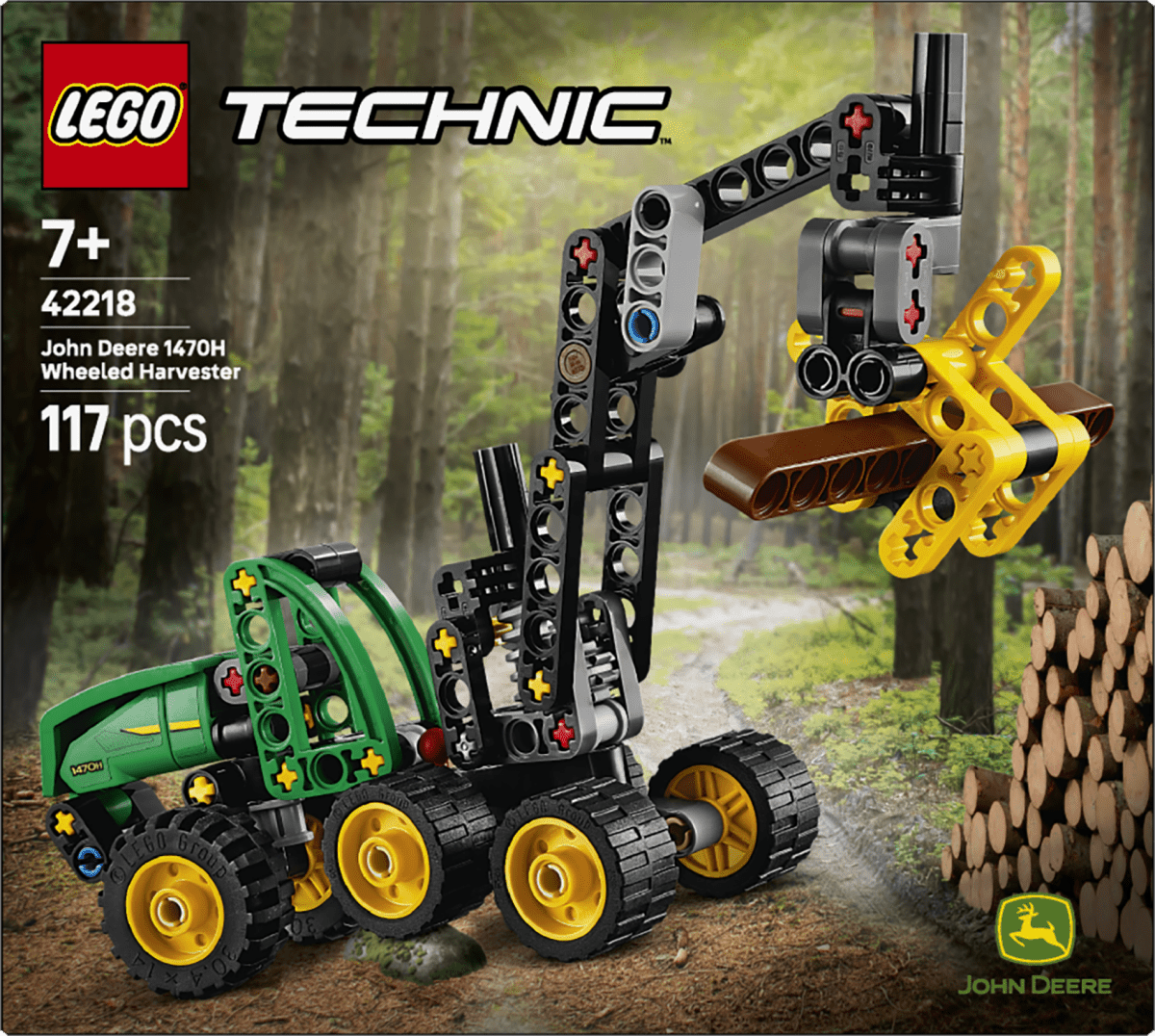 LEGO® Technic John Deere 1470H Wheeled Harvester 42218 - Phillips Hobbies